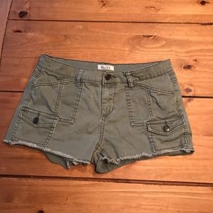 Olive Green Cargo Shorts
